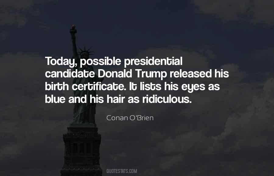 Quotes About Trump's Hair #458789