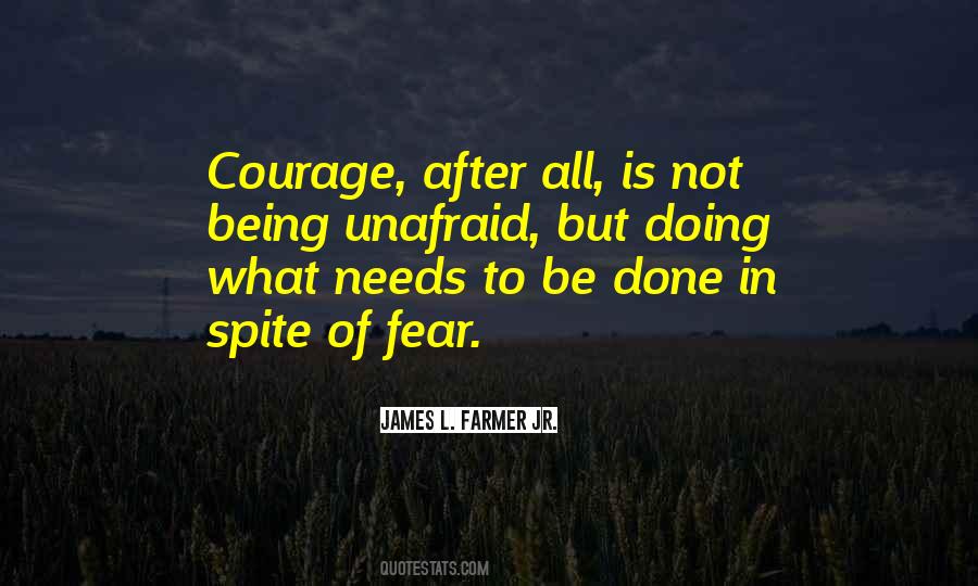 In Spite Of Fear Quotes #472582