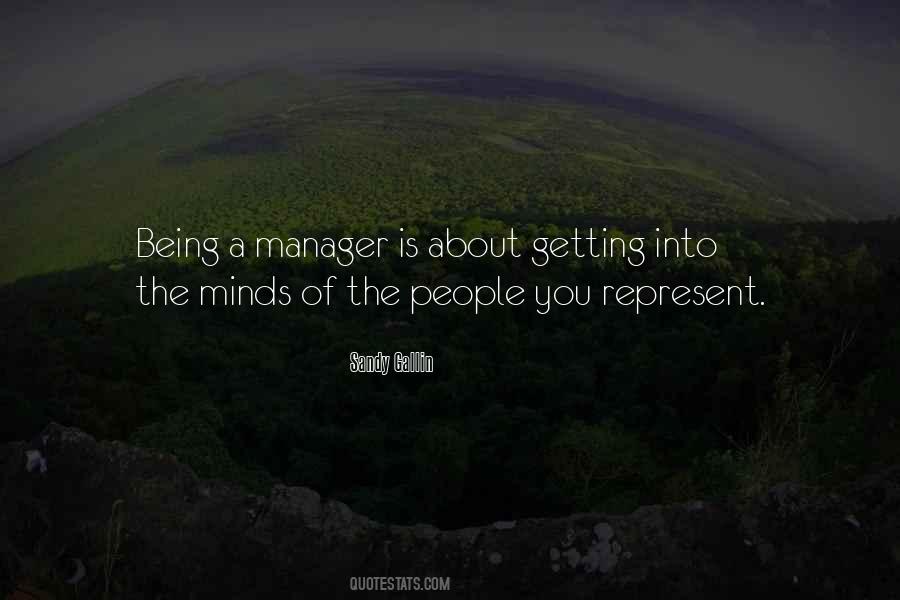 Quotes About Being Manager #951766