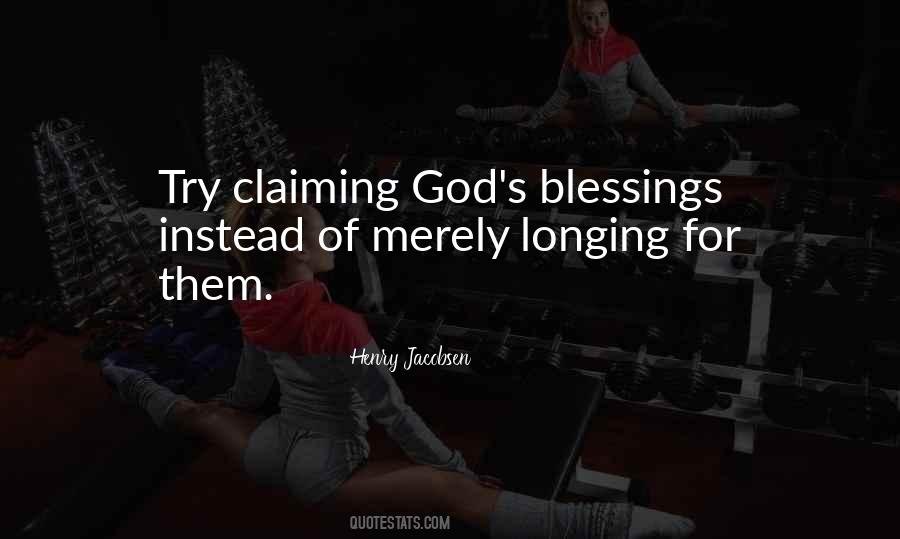 Quotes About God Blessing #267719