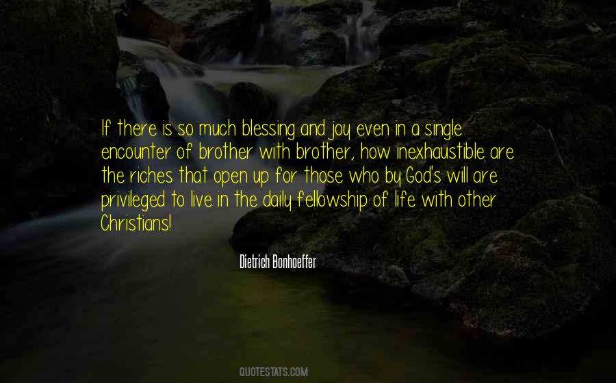 Quotes About God Blessing #6702