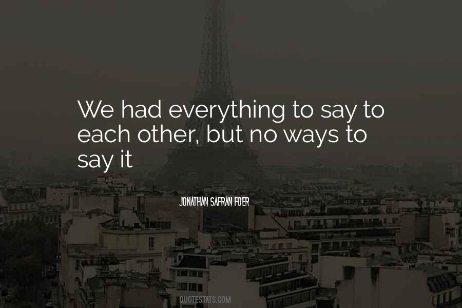 To Each Other Quotes #1635267