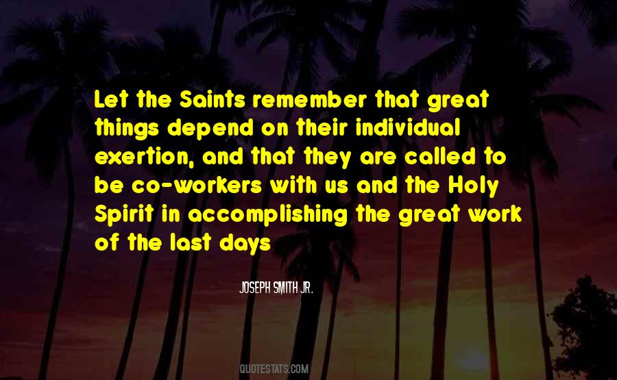 Quotes About Holy Days #506021