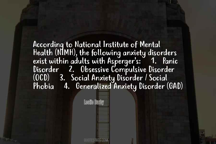 Quotes About Anxiety Disorders #1535574