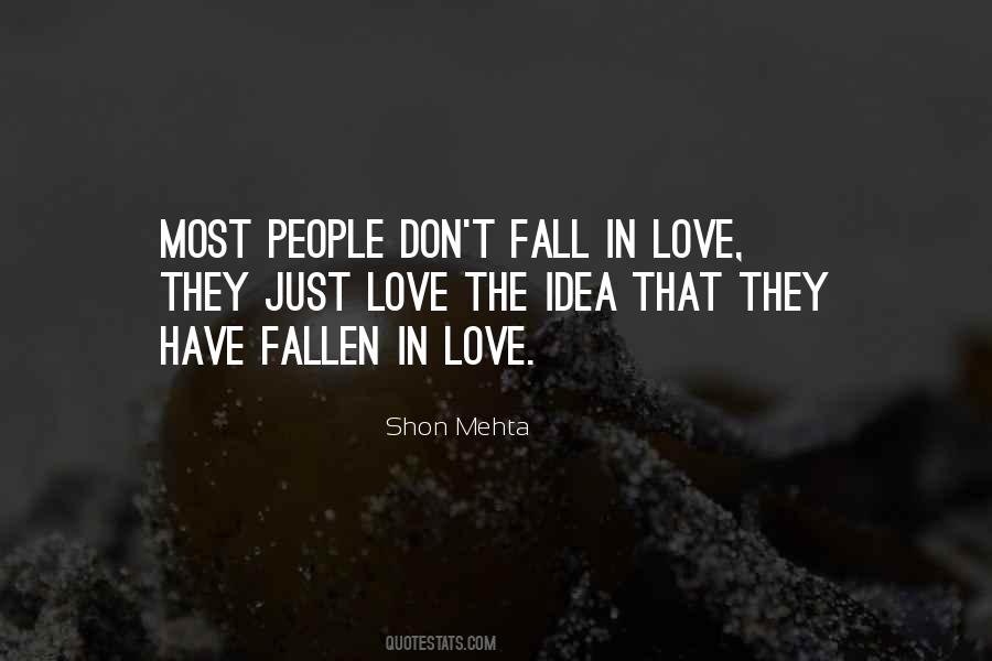 Quotes About Don't Fall In Love #68936