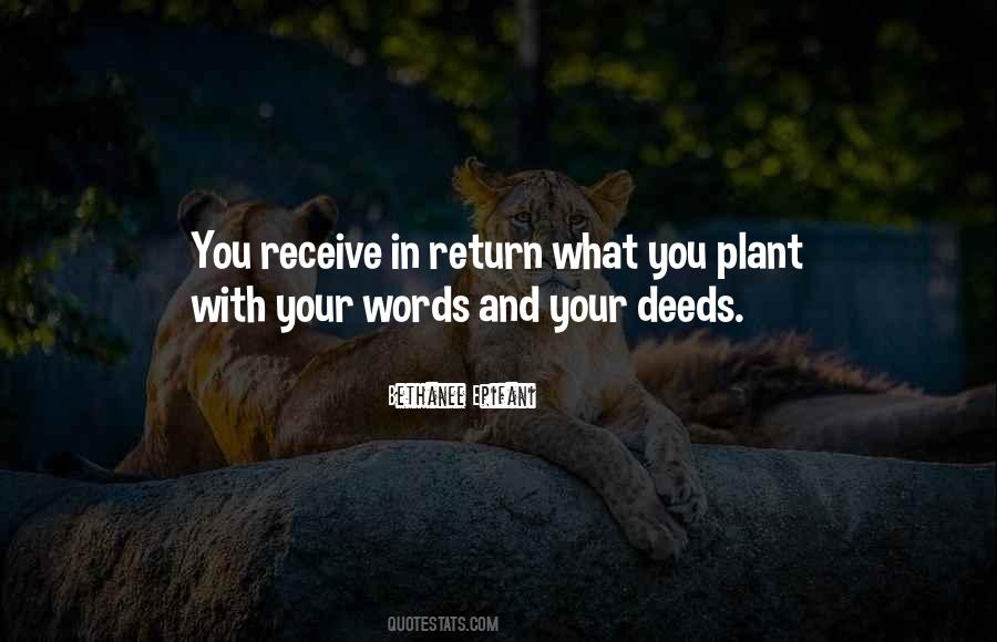 Deeds And Words Quotes #135020