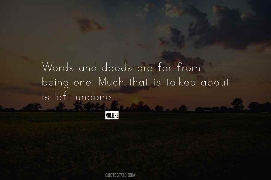Deeds And Words Quotes #585040