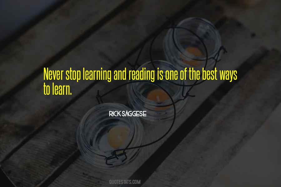 Quotes About Reading And Learning #1431984