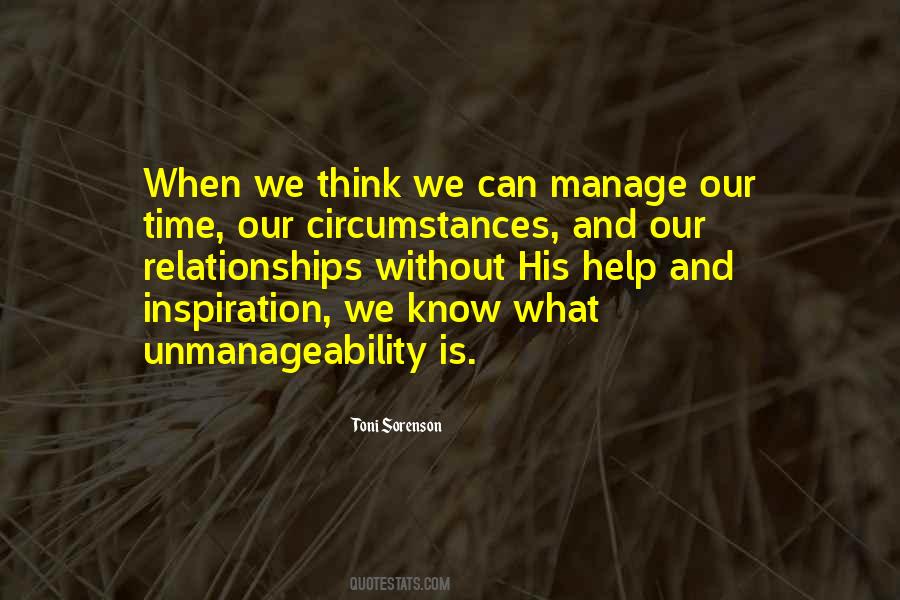 Quotes About Unmanageability #1798696