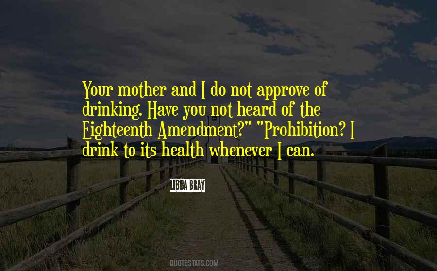 Quotes About The Eighteenth Amendment #282625