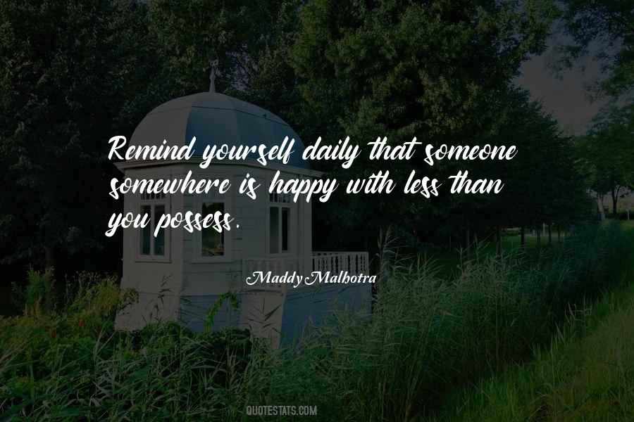 Remind Yourself Quotes #1215265