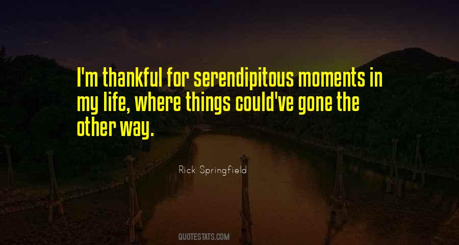 Serendipitous Moments Quotes #726279