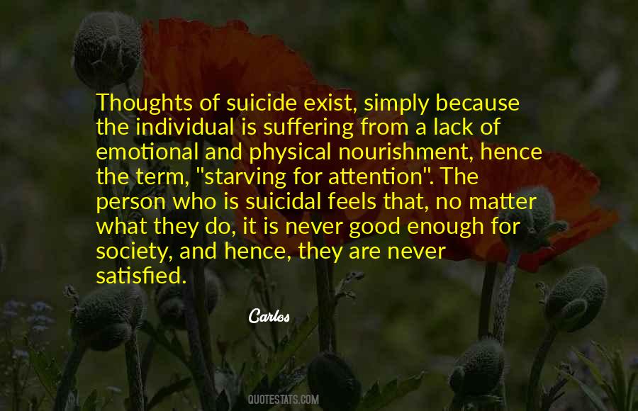 Quotes About Suicidal Thoughts #985467