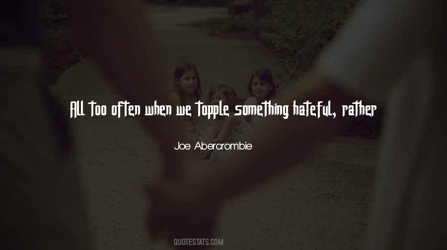 Quotes About Topple #895335