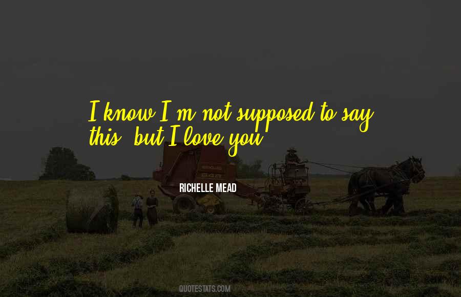 Quotes About Not Supposed To Love You #1513840