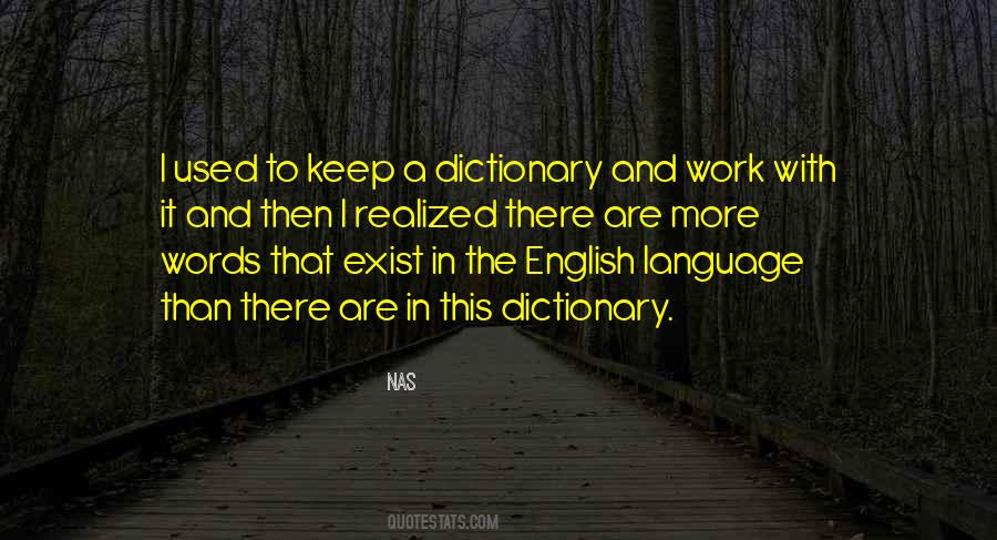 Quotes About English Dictionary #1020812