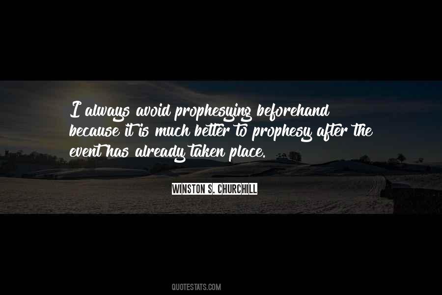 Quotes About Prophesy #622869