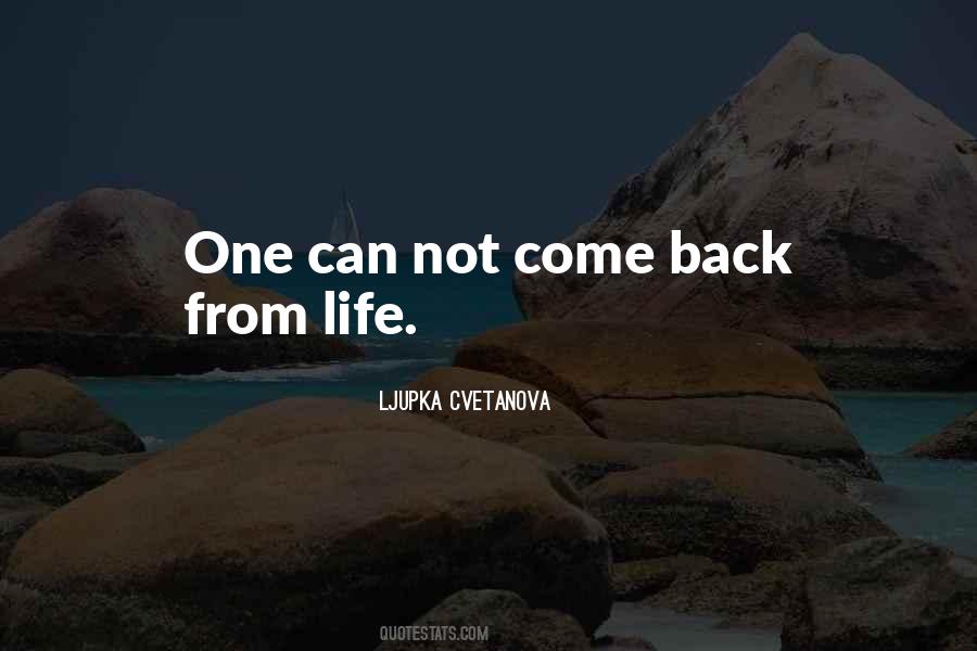 Quotes About Life Come Back #508030
