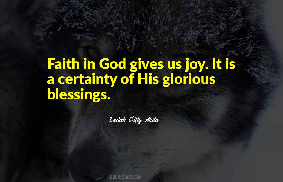 Quotes About God's Blessings In Life #1316466