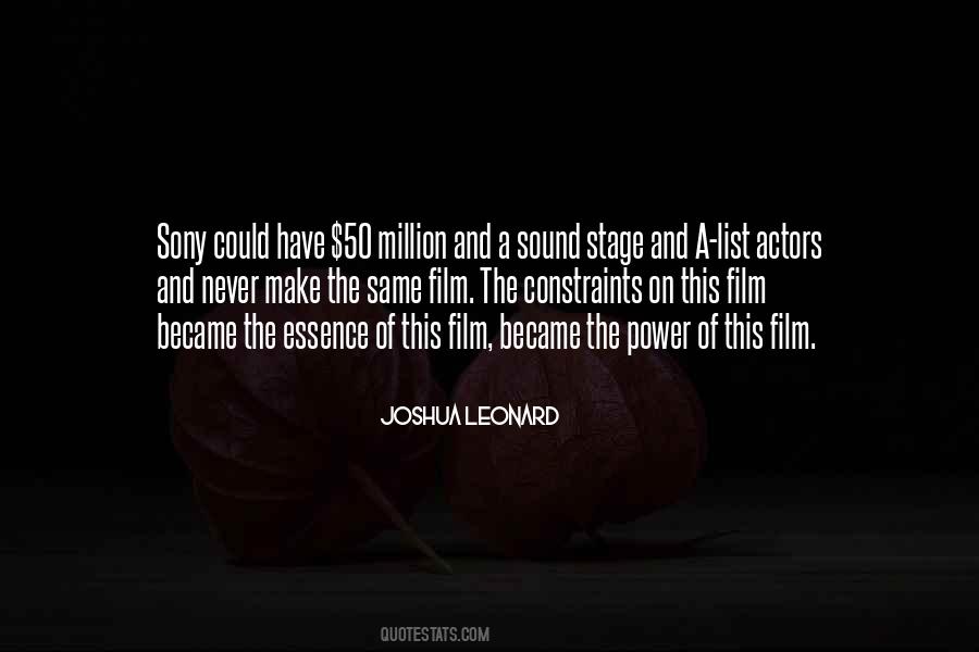 Quotes About Power Of Film #975482
