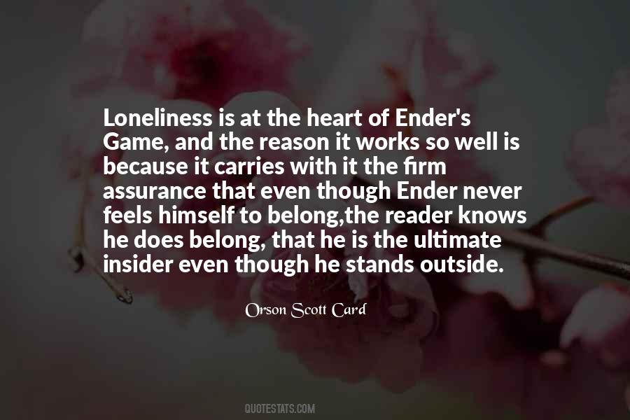 Quotes About Ender's Game #1480928