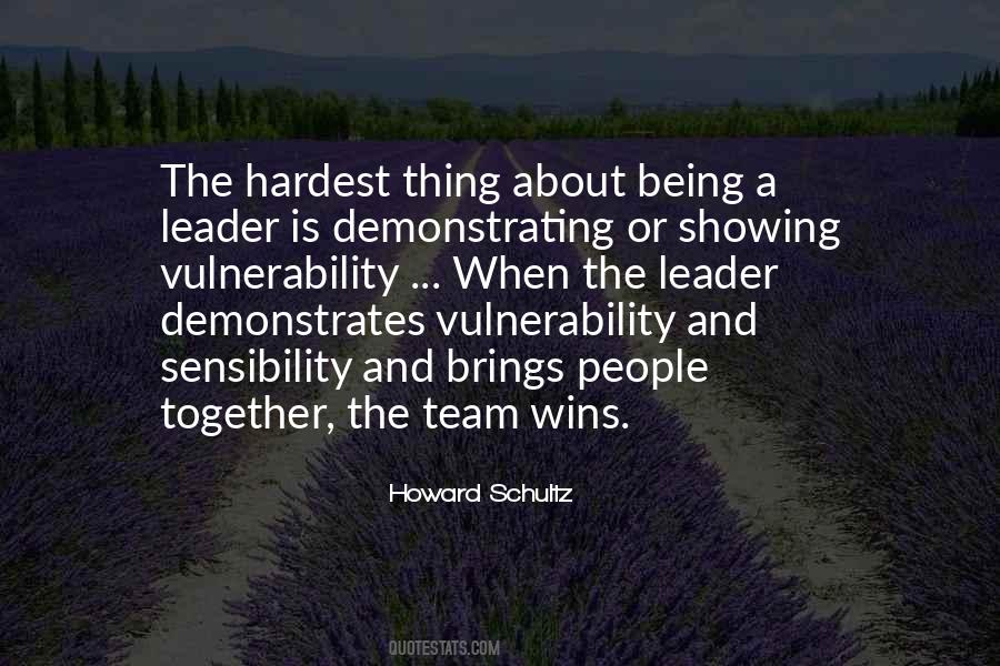 Quotes About Being A Team Leader #1169504