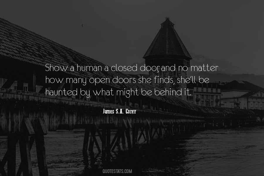 Quotes About Behind Closed Doors #1143410