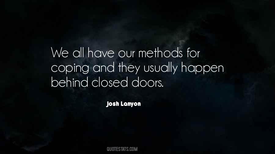 Quotes About Behind Closed Doors #1326666