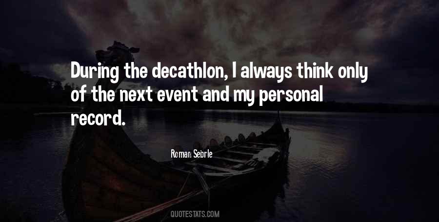 Quotes About Decathlon #1286981