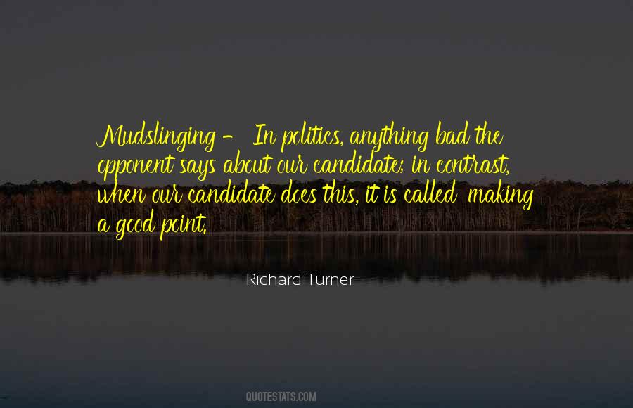 Quotes About Political Mudslinging #619934