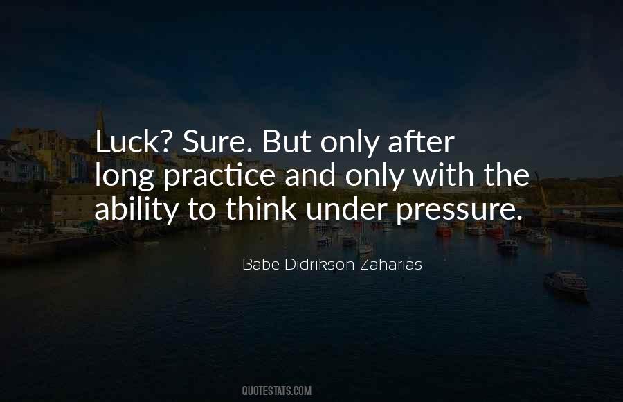 Quotes About Pressure In Sports #1099902