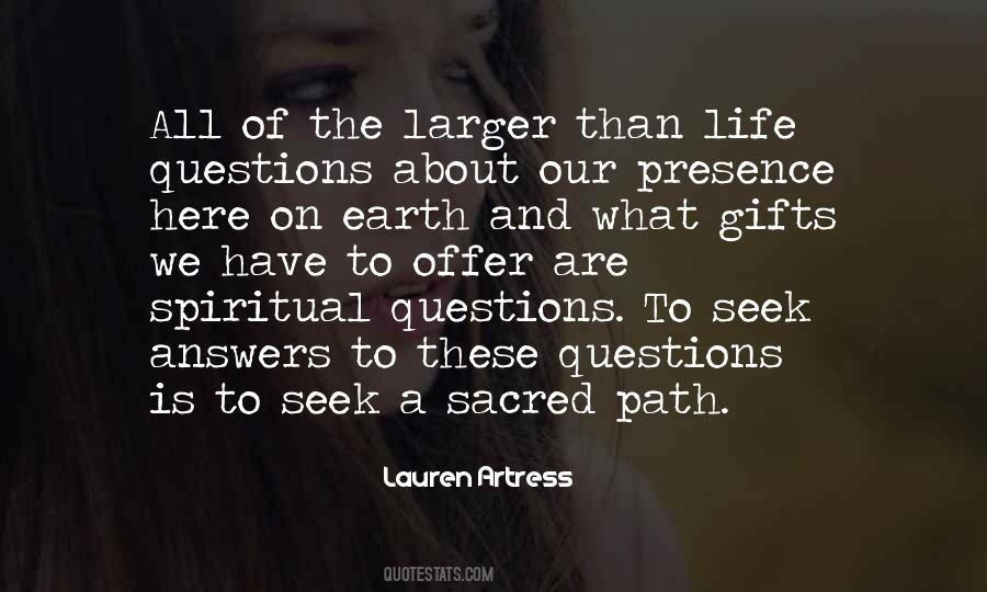 Spiritual Answers Quotes #1508275