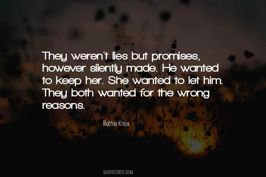 Quotes About Promises And Lies #1658142