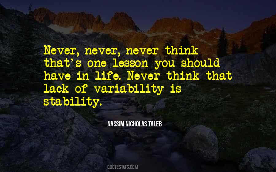 Quotes About Variability #879772