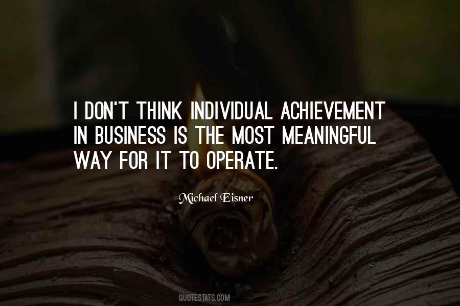 Quotes About Achievement In Business #607487