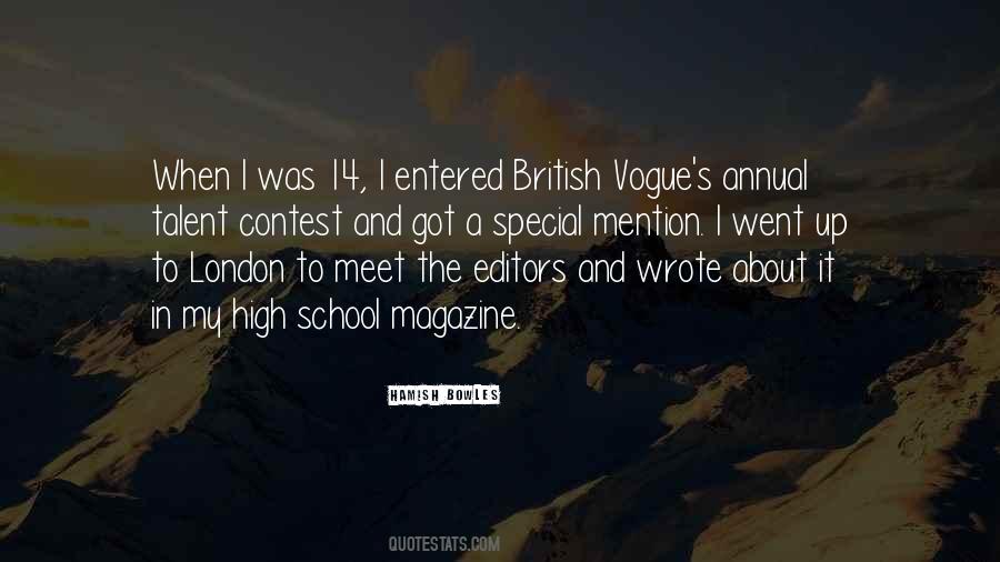 Quotes About Magazine Editors #525925