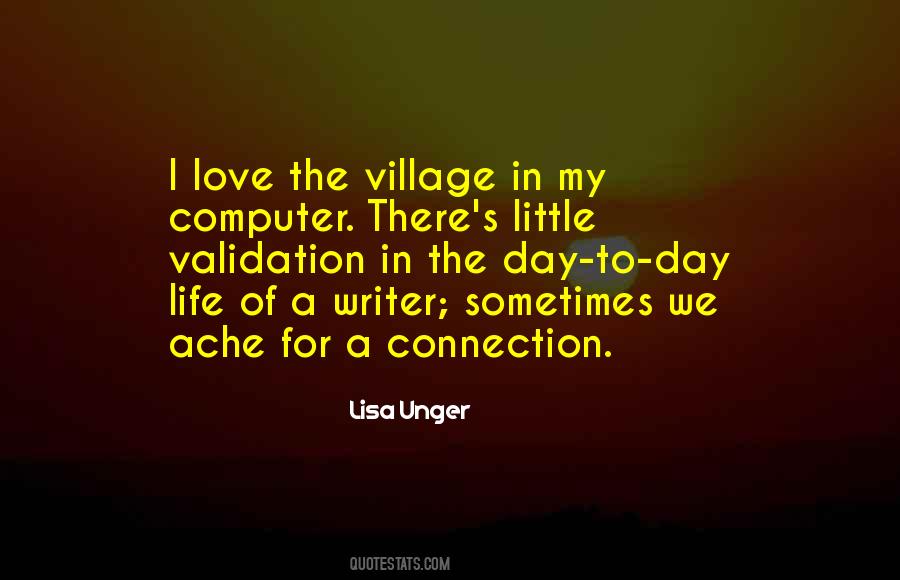 Quotes About A Village Life #1732620