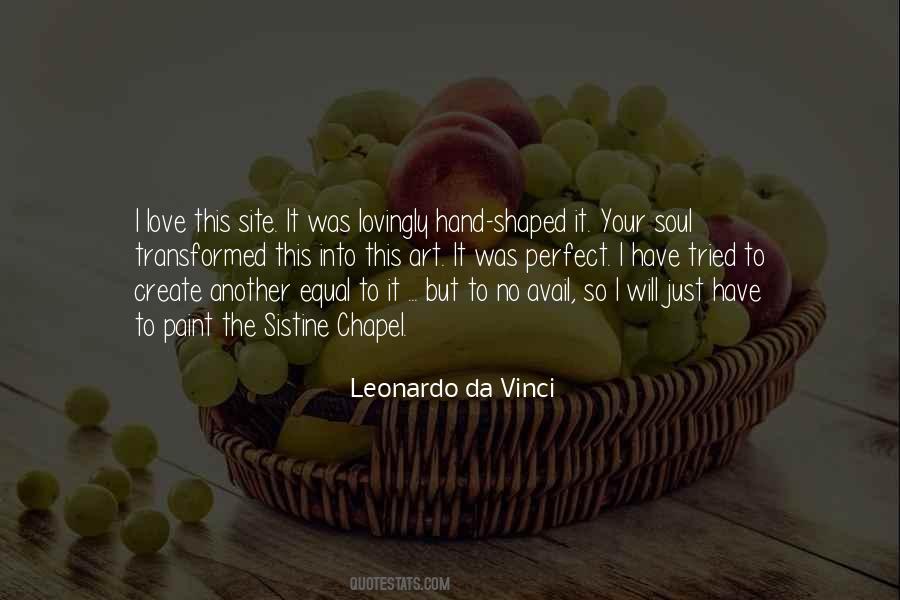 Quotes About Art Leonardo Da Vinci #1059570