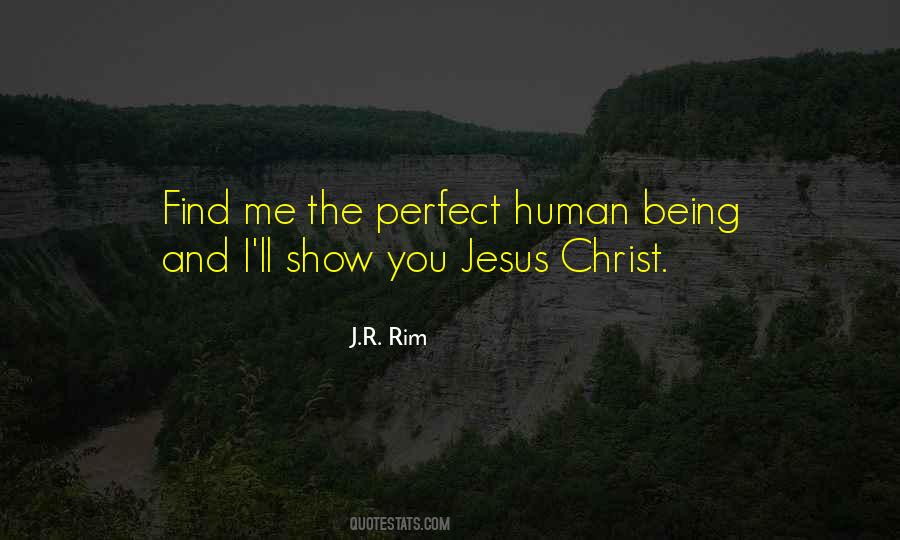 Perfect Human Being Quotes #788762
