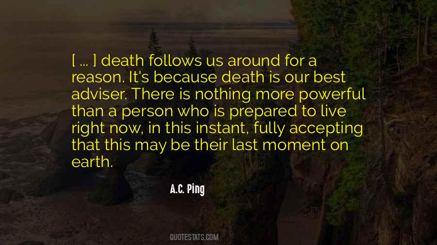 Quotes About Accepting Death #1070543