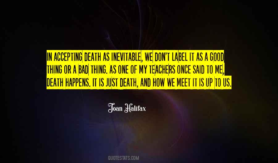 Quotes About Accepting Death #331273