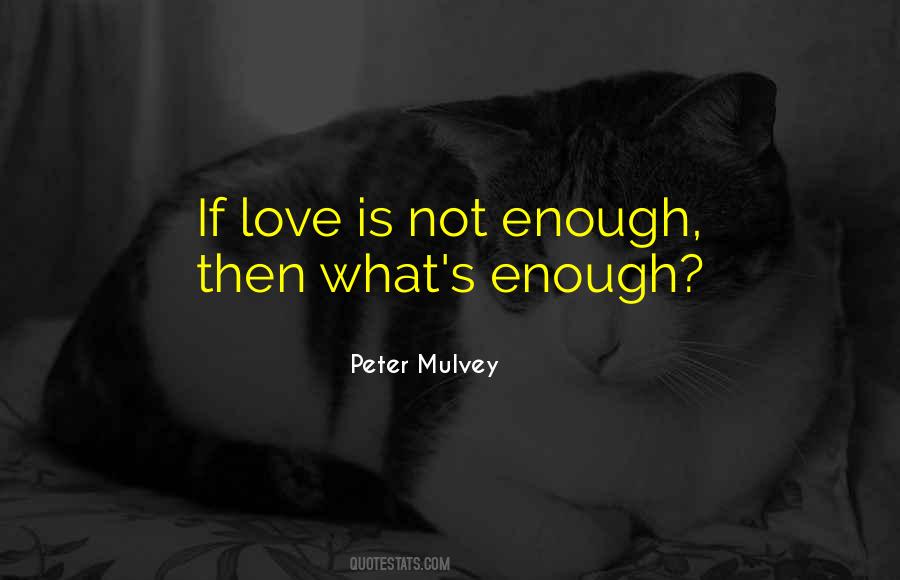 Quotes About Love Is Not Enough #1524009