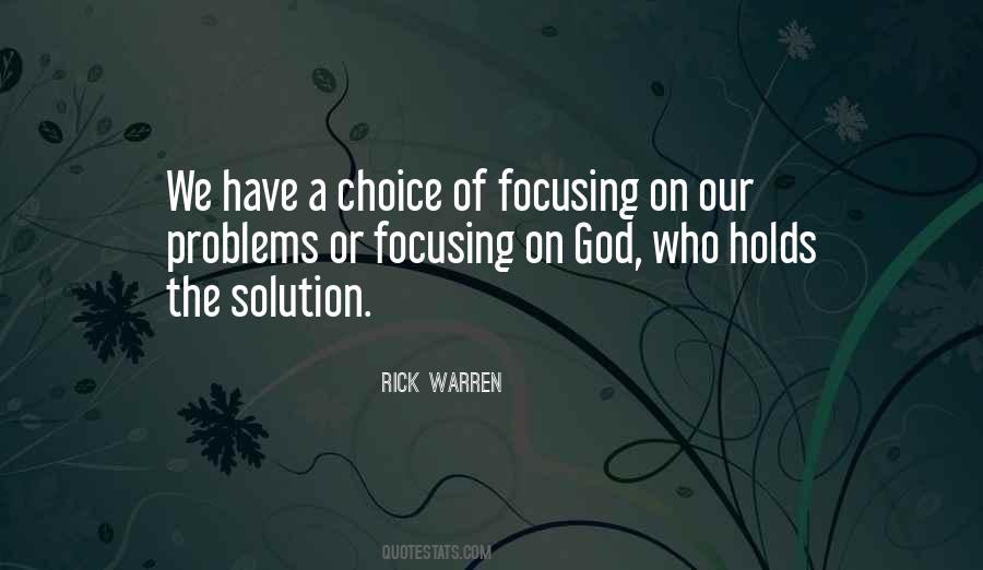 Quotes About Focusing On God #767511