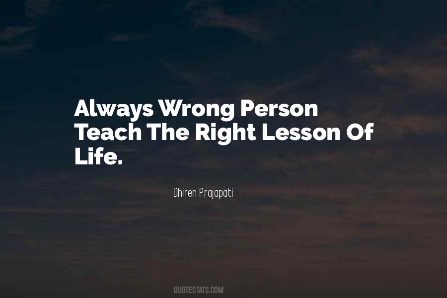 Wrong Person Quotes #1330067