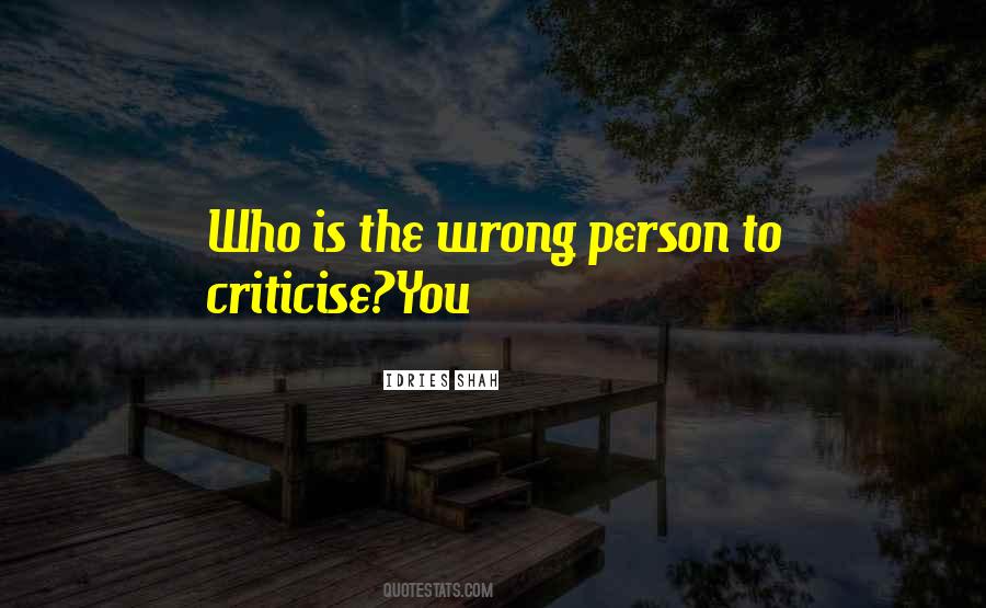 Wrong Person Quotes #1691036