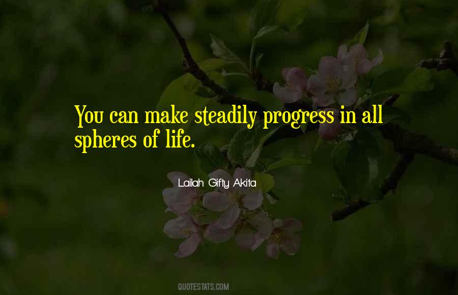 Quotes About Progress In Life #96097
