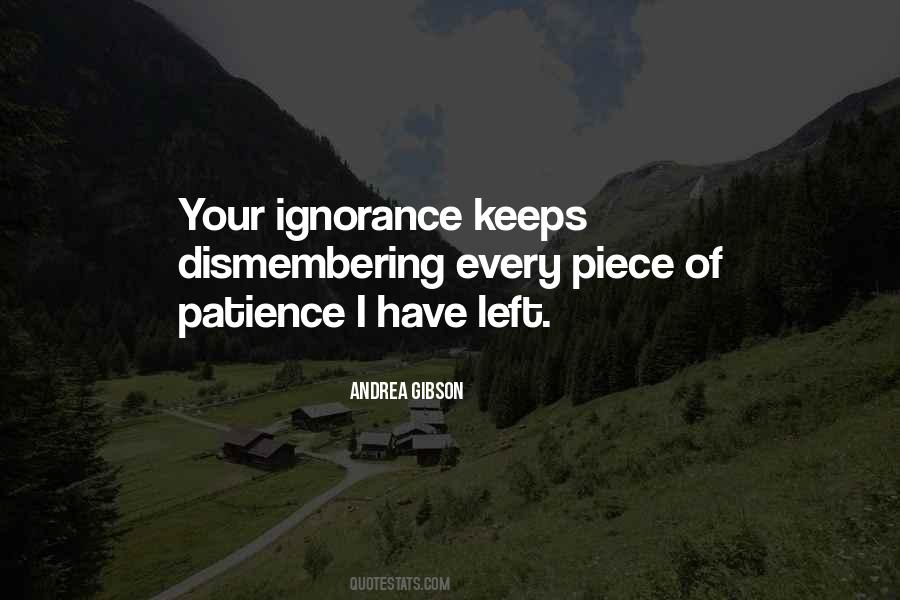 Quotes About Your Ignorance #1793104