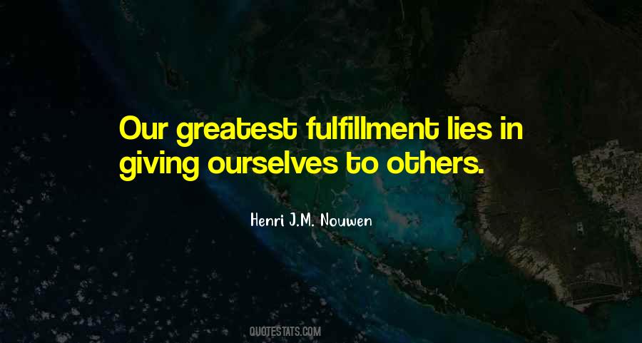 Quotes About Fulfillment #93273