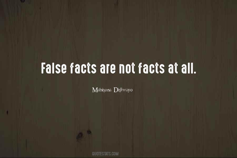 False Facts Quotes #1465819