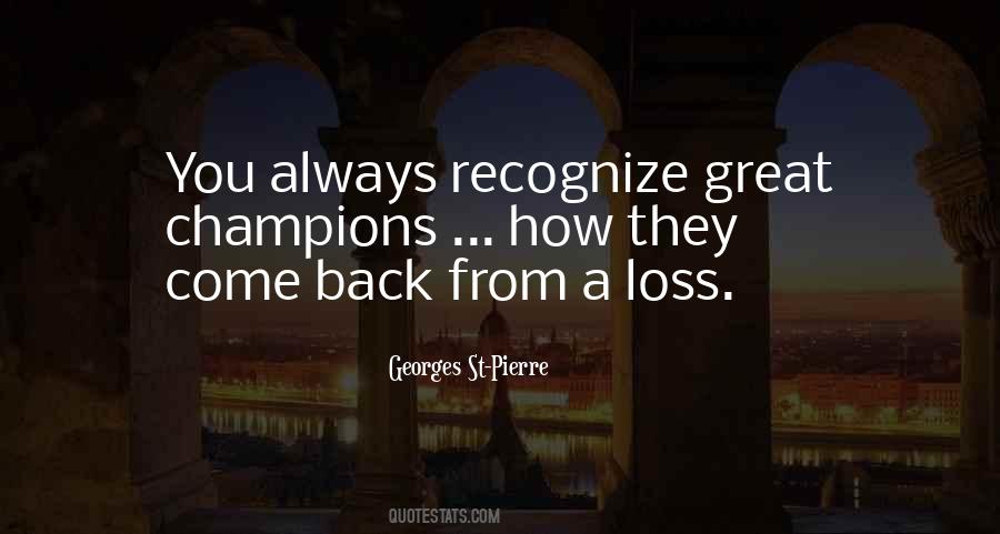 A Great Loss Quotes #1042702